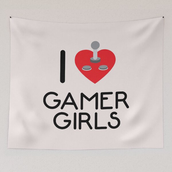 Item preview, I LOVE GAMER GIRLS designed and sold by Dwarf-Monkey.