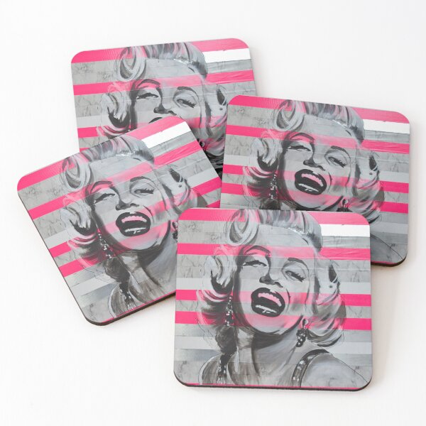 Item preview, Marilyn Monroe marble and pink designed and sold by Kirstiepaints.