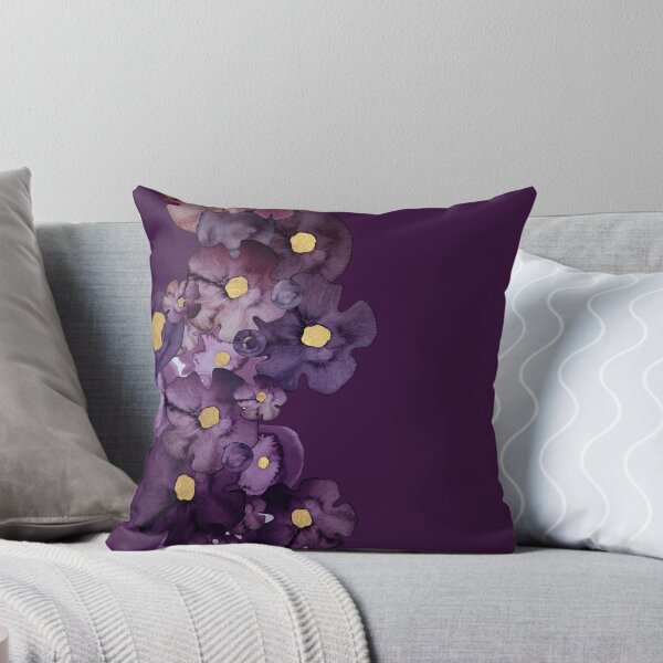 Item preview, FANTASIA FLOURISH PLUM & GOLD designed and sold by SunlightStudios.