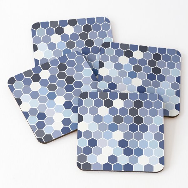 Item preview, HONEYCOMB HEXAGON AZUL designed and sold by SunlightStudios.