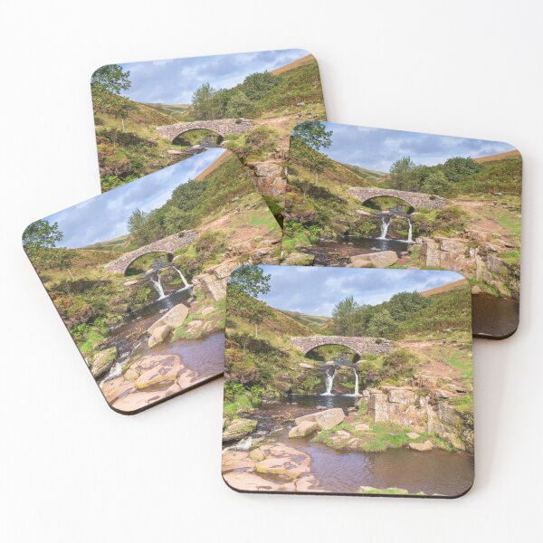 Item preview, Three Shires Head Waterfall canvas print | Peak District print designed and sold by Chris Warham.