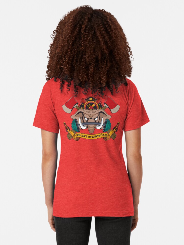 Alternate view of CAL FIRE Cameron Park Tri-blend T-Shirt