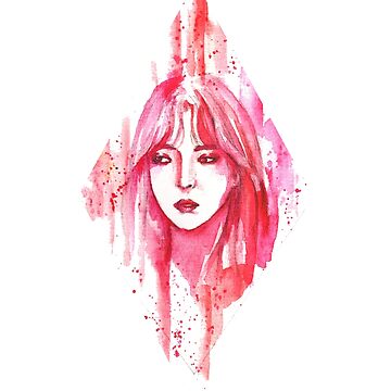 Artwork thumbnail, MAMAMOO MOONBYUL - Watercolor Painting by thenocturnalfey