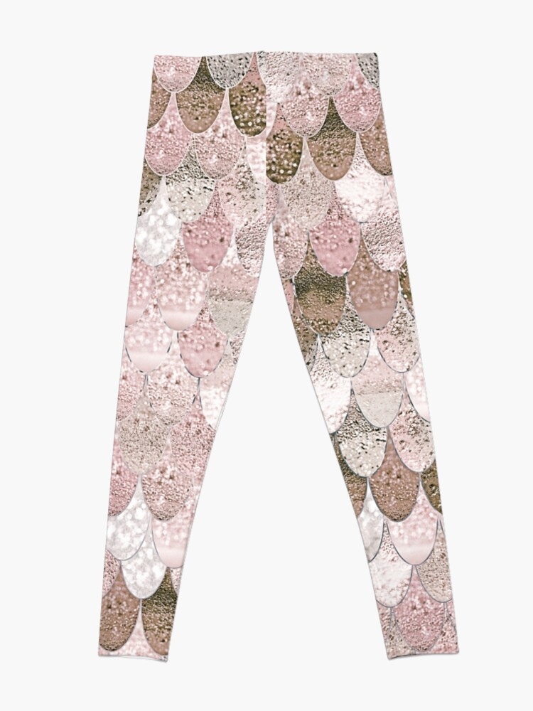 Alternate view of SUMMER MERMAID NUDE ROSEGOLD Leggings