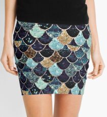 MYSTIC MERMAID BLUE Mini Skirt