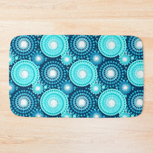 Item preview, Starbursts and Pinwheels, Indigo and Turquoise designed and sold by Marymarice.