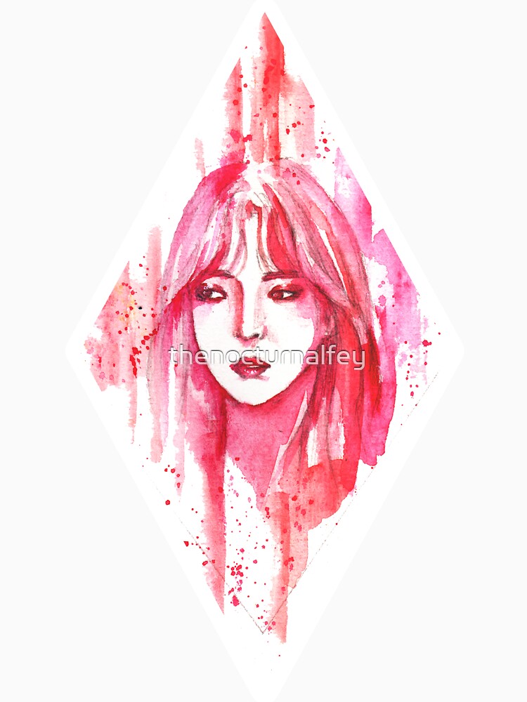 Thumbnail 7 of 7, Classic T-Shirt, MAMAMOO MOONBYUL - Watercolor Painting designed and sold by thenocturnalfey.