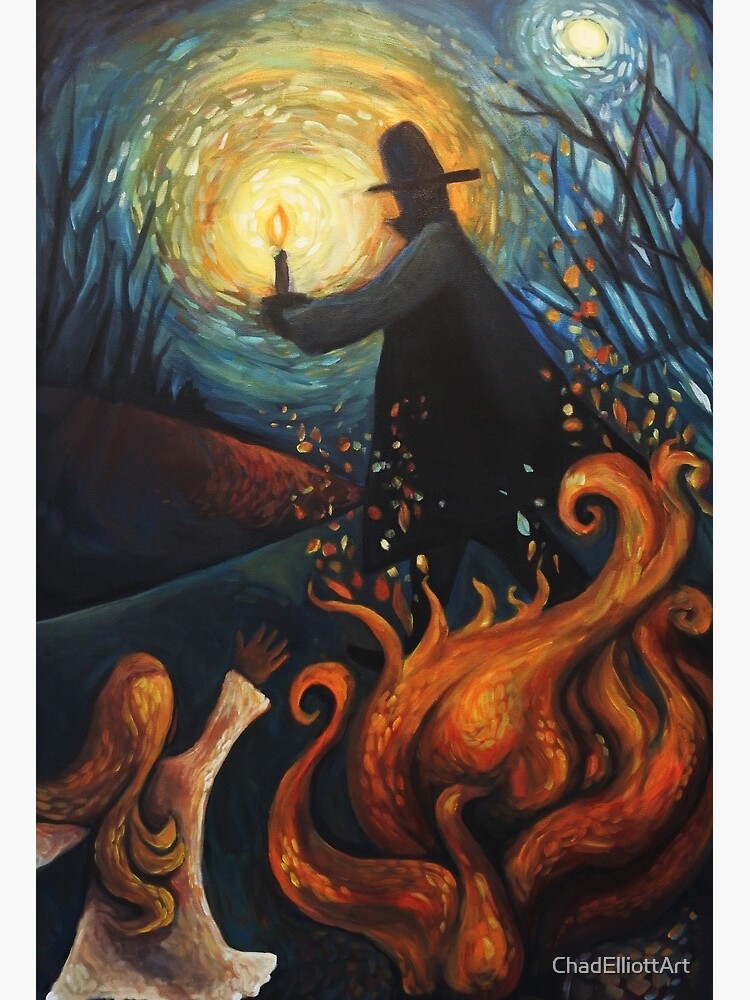 Thumbnail 2 of 2, Art Board Print, Thief of Sparks designed and sold by ChadElliottArt.