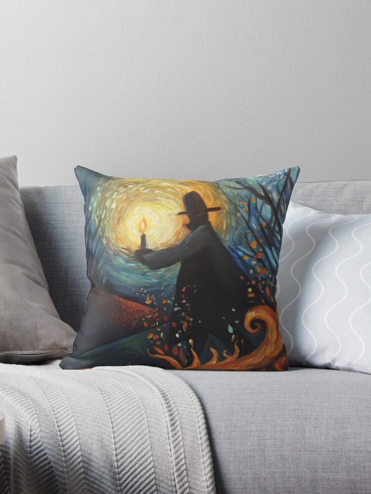 Thumbnail 1 of 4, Pillow, Thief of Sparks designed and sold by ChadElliottArt.