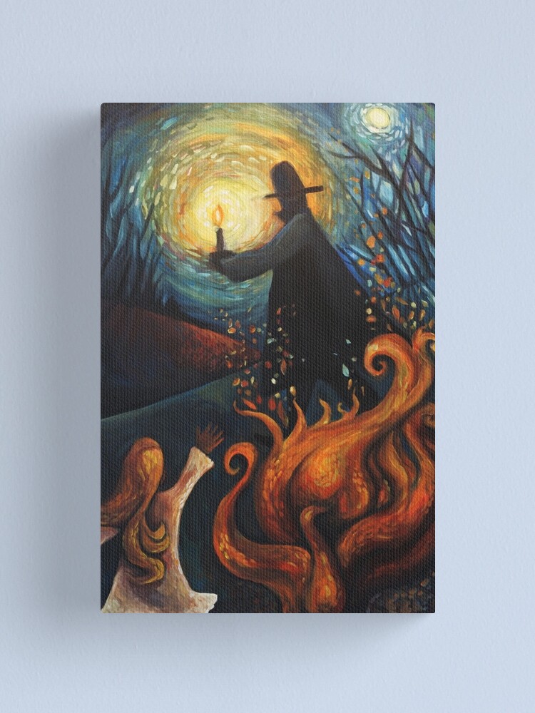 Thumbnail 2 of 3, Canvas Print, Thief of Sparks designed and sold by ChadElliottArt.