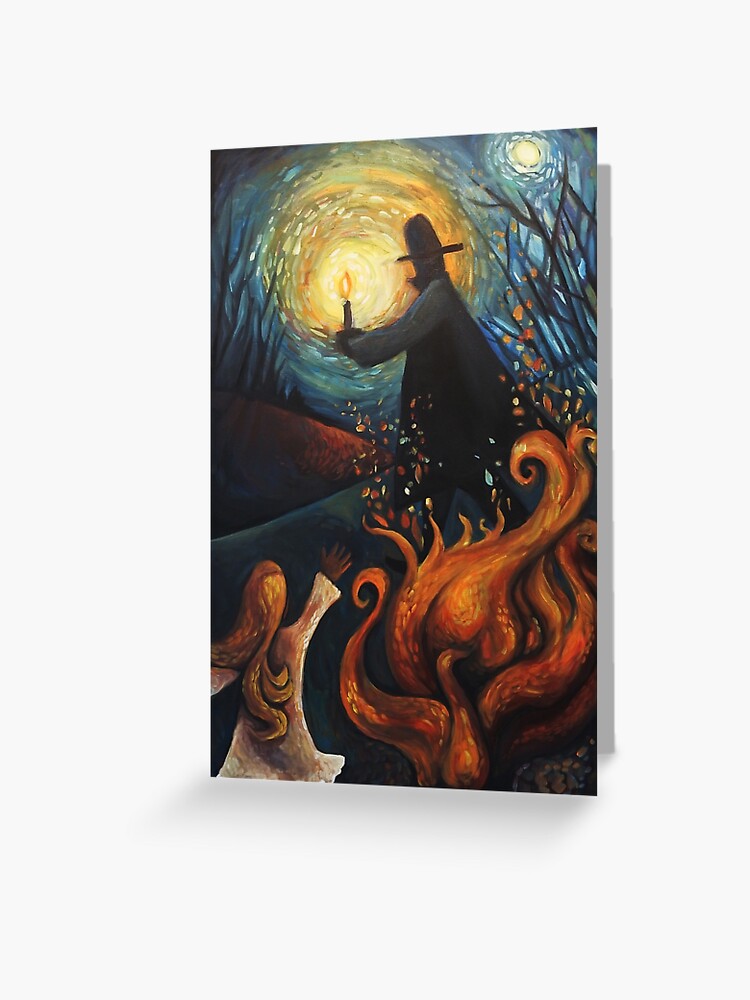 Thumbnail 1 of 2, Greeting Card, Thief of Sparks designed and sold by ChadElliottArt.