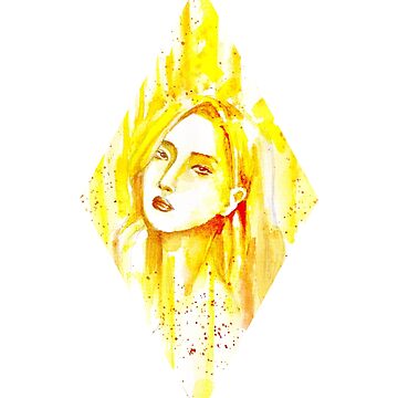 Artwork thumbnail, MAMAMOO HWASA - Watercolor Painting by thenocturnalfey