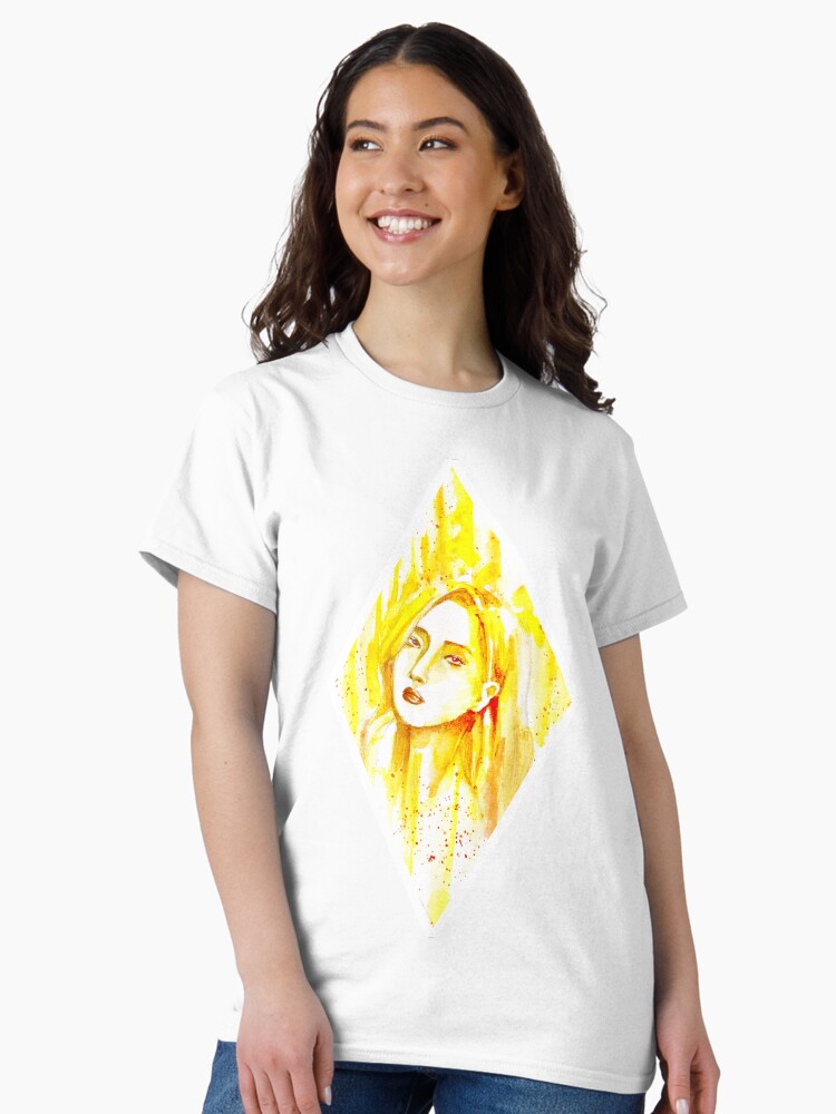 Thumbnail 2 of 7, Classic T-Shirt, MAMAMOO HWASA - Watercolor Painting designed and sold by thenocturnalfey.