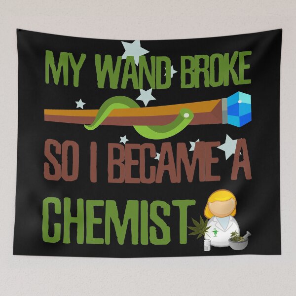 Item preview, My wand broke so I became a chemist designed and sold by Kam-designs.