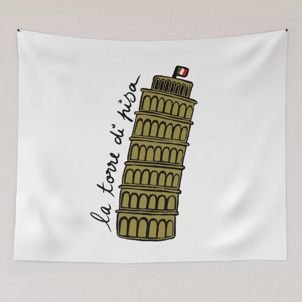 Item preview, la torre di pisa  designed and sold by bubbliciousart.