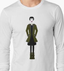 Goth Girl Character Long Sleeve T-Shirt