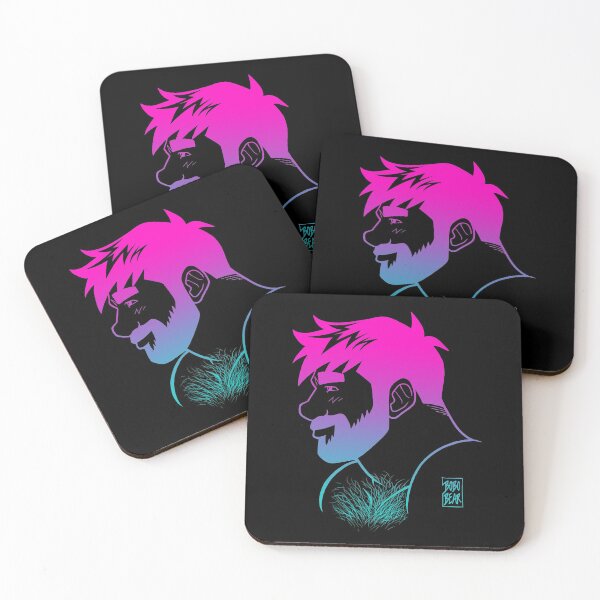 ADAM LIKES RAINBOWS Coasters (Set of 4)