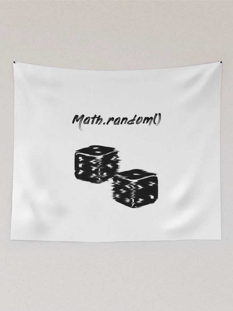 Imagen 2 de 3, Tela decorativa con la obra Random Cube Math.random () Programador Java, diseñada y vendida por kailukask.