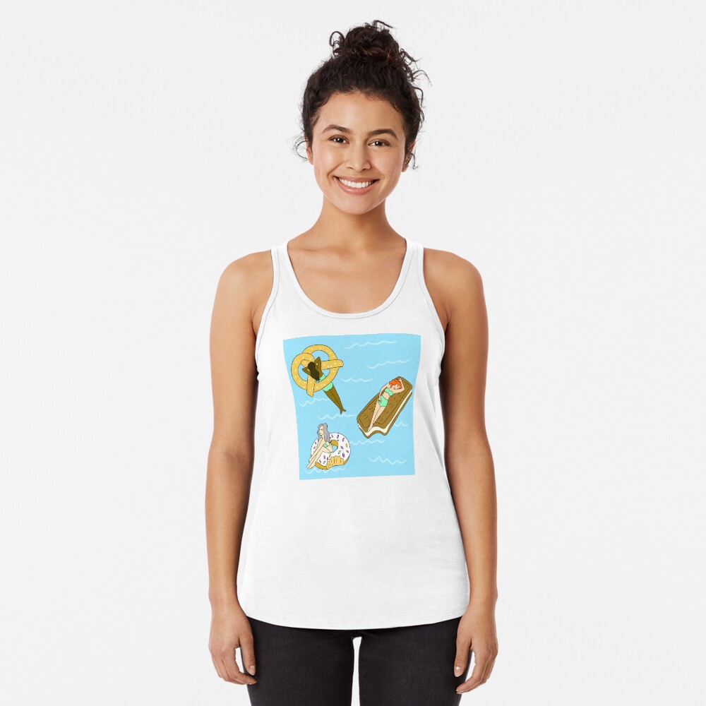 Foodie Pool Party Racerback Tank Top
