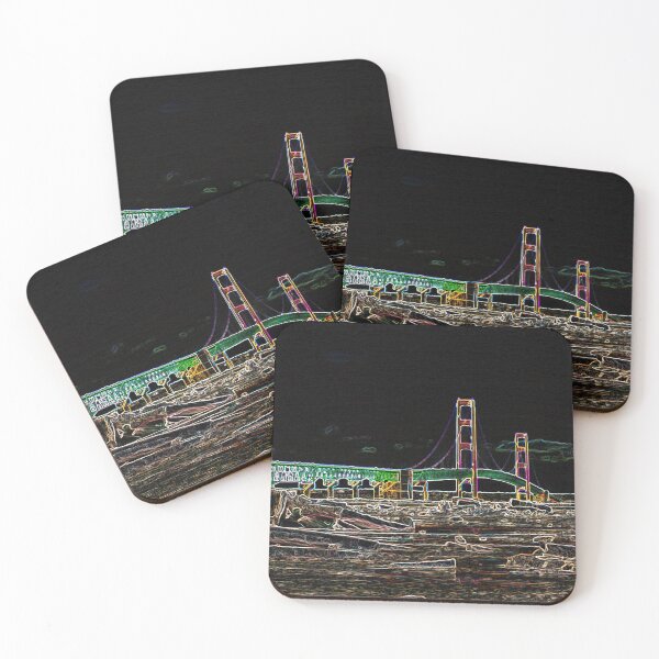 Item preview, Mackinaw Bridge In Michigan in winter designed and sold by 4Craig.