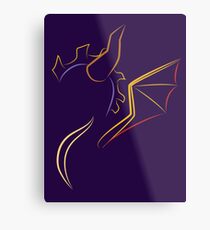 The purple Dragon Metal Print