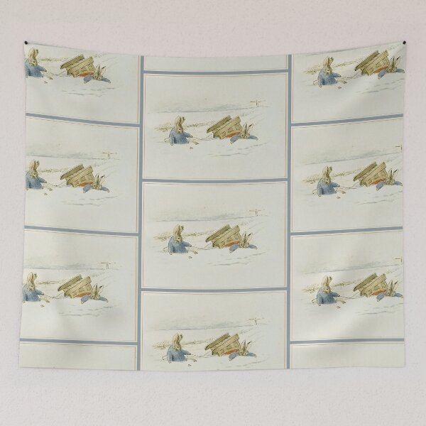 Item preview, Bunnies in the snow  by Beatrix Potter designed and sold by Vintage Designs +.