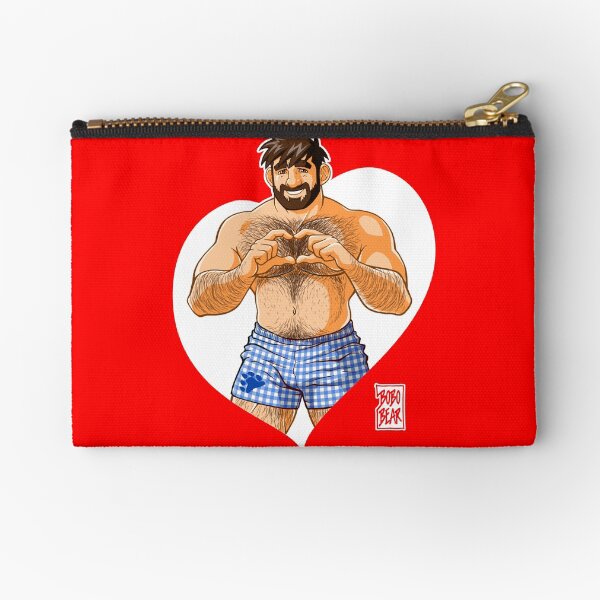 ADAM I LOVE YOU - HEART Zipper Pouch