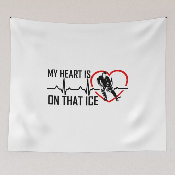 Item preview, My heart is on that ice Hockey Mom Mothers Day Gift women designed and sold by hadleydesigns.