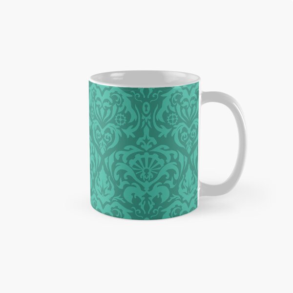 Item preview, Steampunk Damask in Greenish Teal designed and sold by SweetIngenuity.