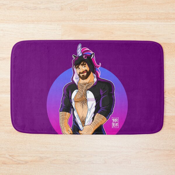 ADAM LIKES UNICORNS Bath Mat