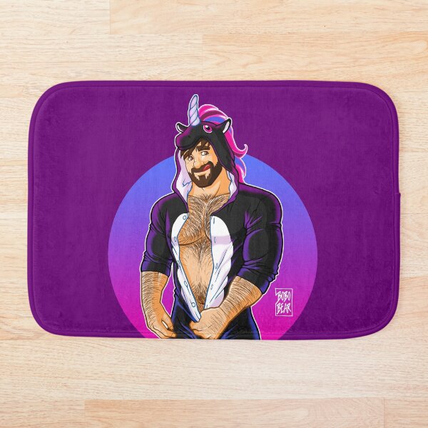 ADAM LIKES UNICORNS Bath Mat