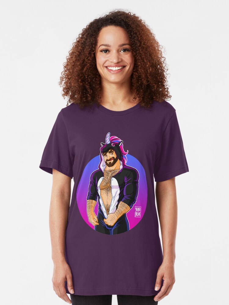 Alternate view of ADAM LIKES UNICORNS Slim Fit T-Shirt