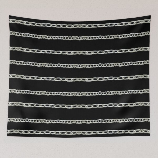 Item preview, Chains Stripes Print Pattern designed and sold by DFLC Prints.