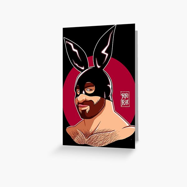 ADAM LIKES BUNNIES Greeting Card
