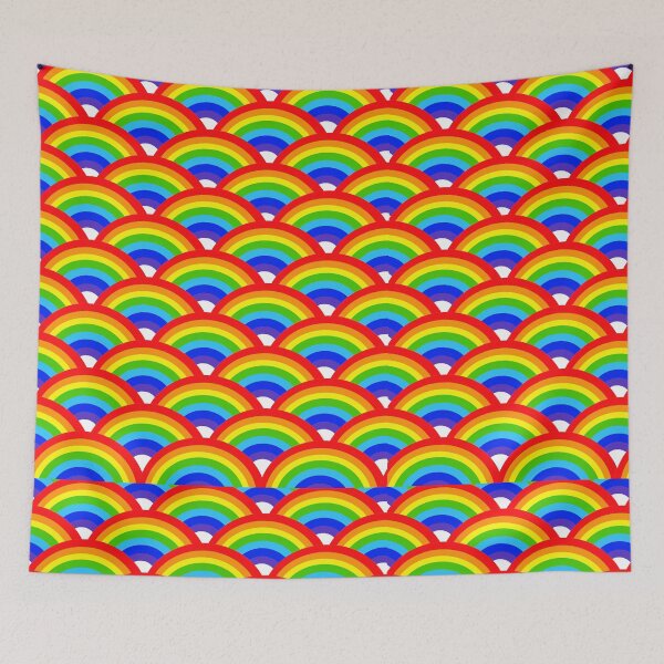Item preview, Bright Colorful Pride Rainbow Repeat Pattern Design  designed and sold by GRAPHICxBOMB.