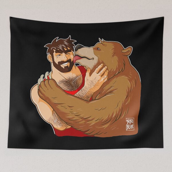 Item preview, BEAR KISS - NO BACKGROUND designed and sold by bobobear.