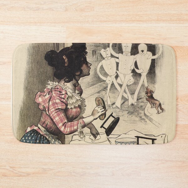 Item preview, Vintage French linen advertising designed and sold by aapshop.