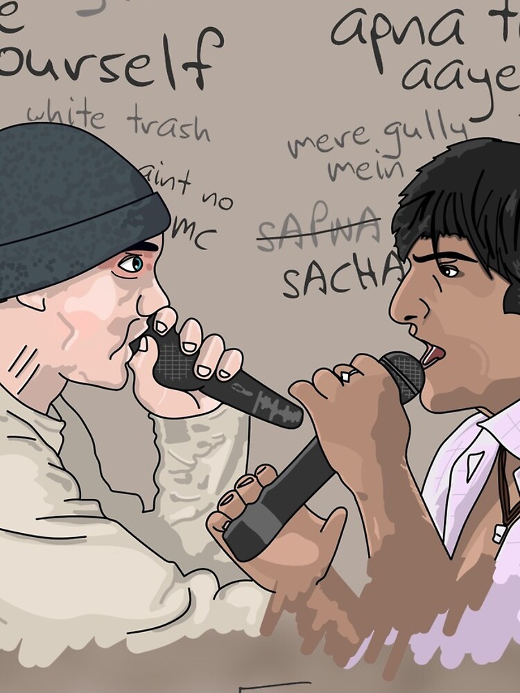 Thumbnail 4 of 4, iPhone Case, B-Rabbit vs. Gully Boy designed and sold by farosty.