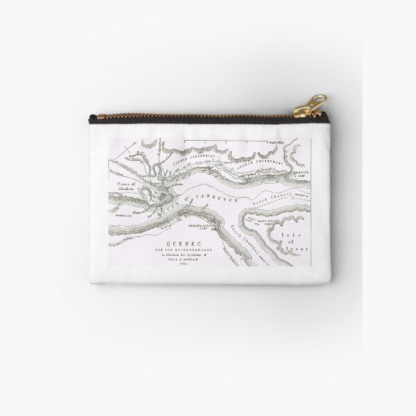 Item preview, 1896 Antique Map Quebec the operations of Wolfe & Montcalm designed and sold by artfromthepast.