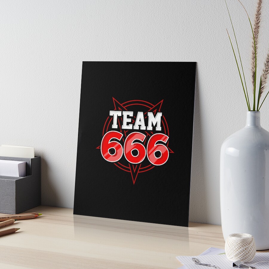 Team 666 I Satanic Pentagram I Black Death Metal graphic