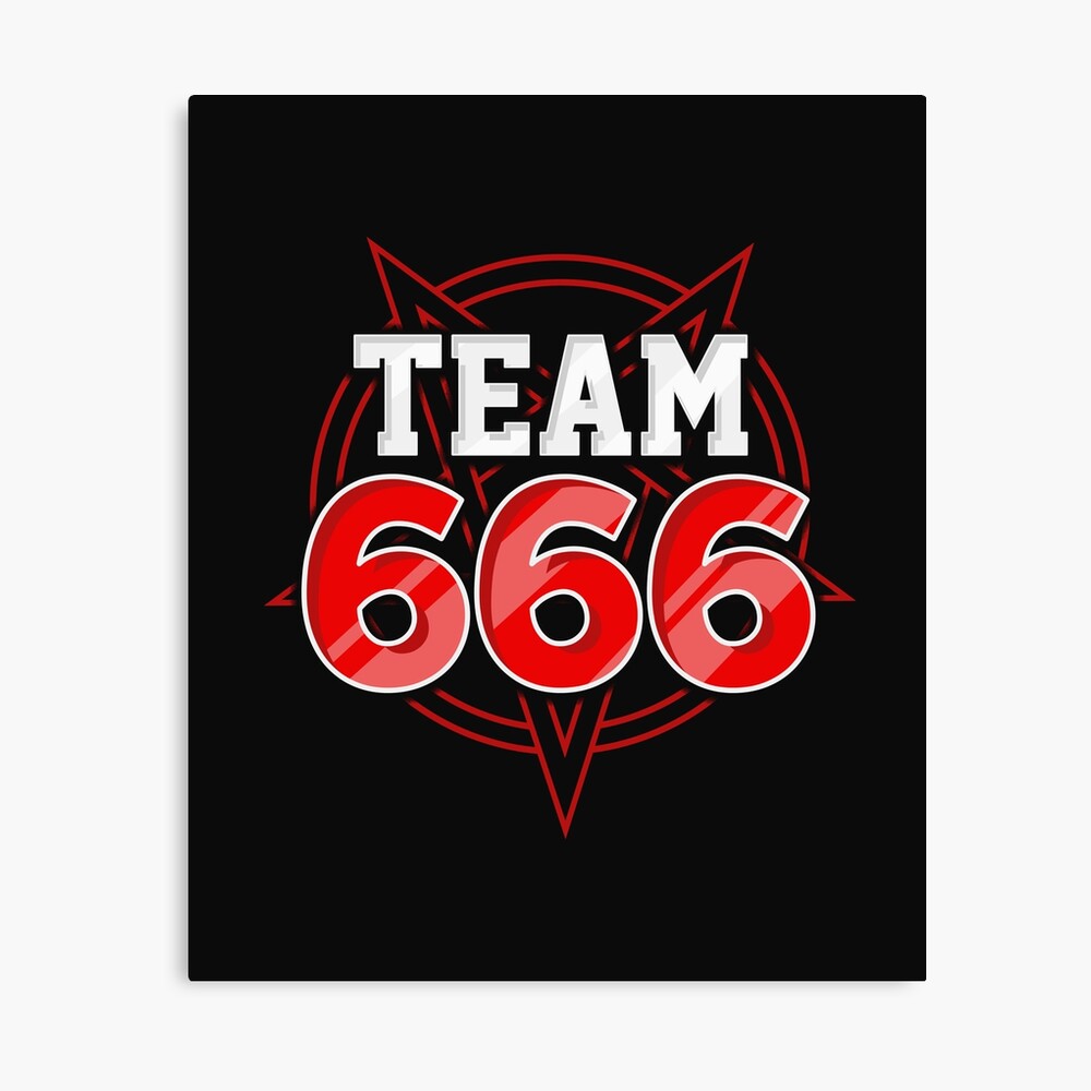 Team 666 I Satanic Pentagram I Black Death Metal graphic