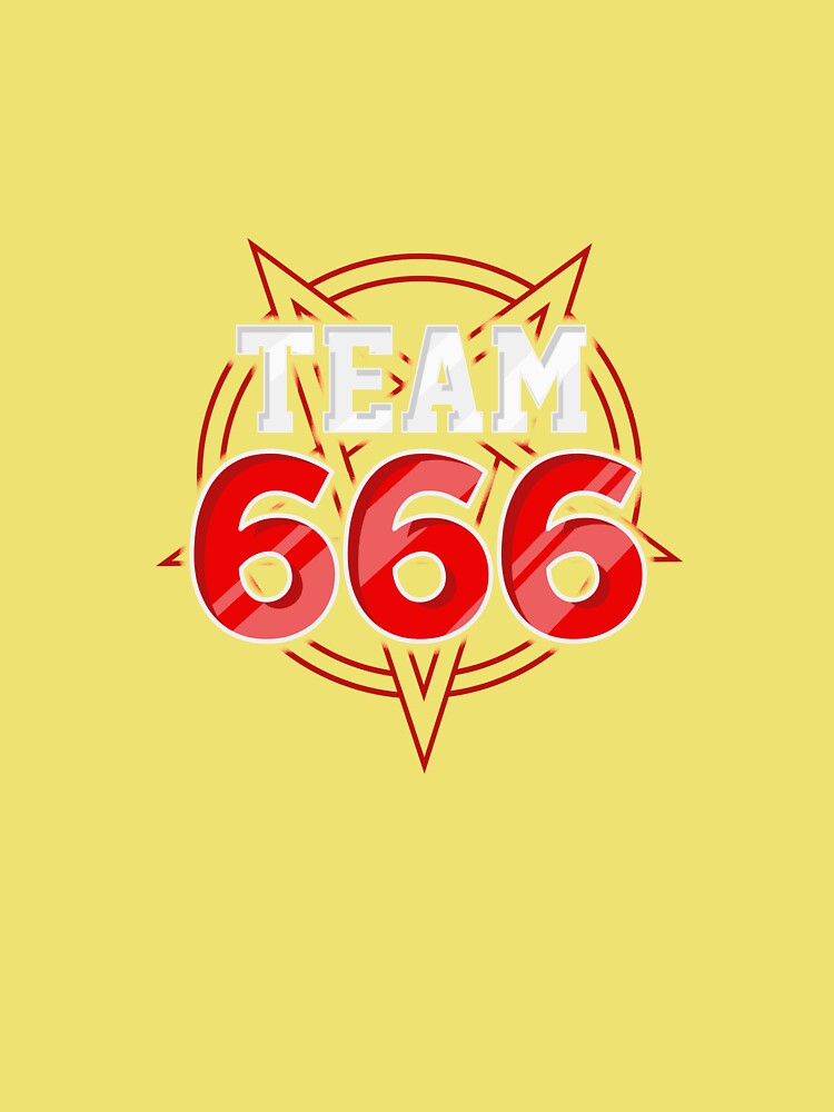 Team 666 I Satanic Pentagram I Black Death Metal graphic