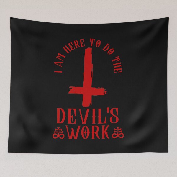 Artikelvorschau, Devils Work I Inverted Cross I Satanisches Design entworfen und verkauft von biNutz.