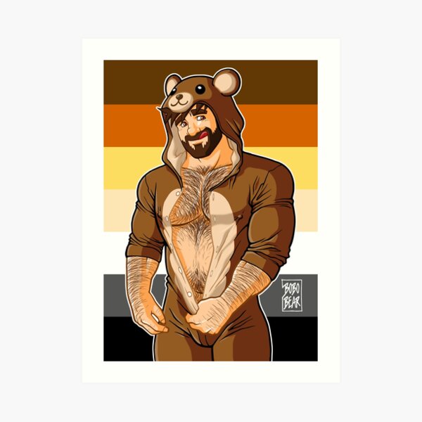ADAM LIKES TEDDY BEARS - BEAR PRIDE Art Print