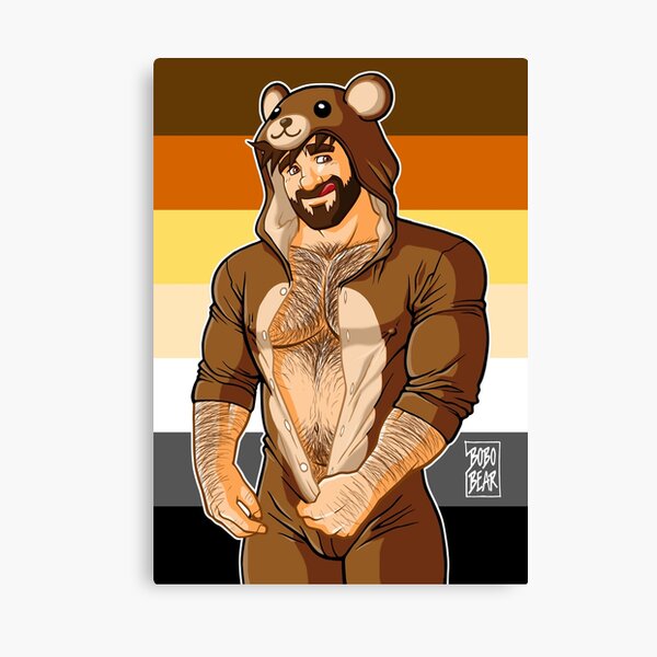 ADAM LIKES TEDDY BEARS - BEAR PRIDE Canvas Print