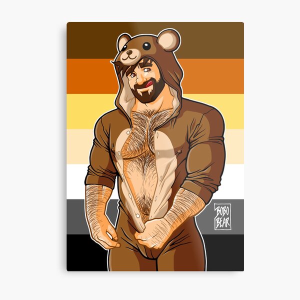 ADAM LIKES TEDDY BEARS - BEAR PRIDE Metal Print