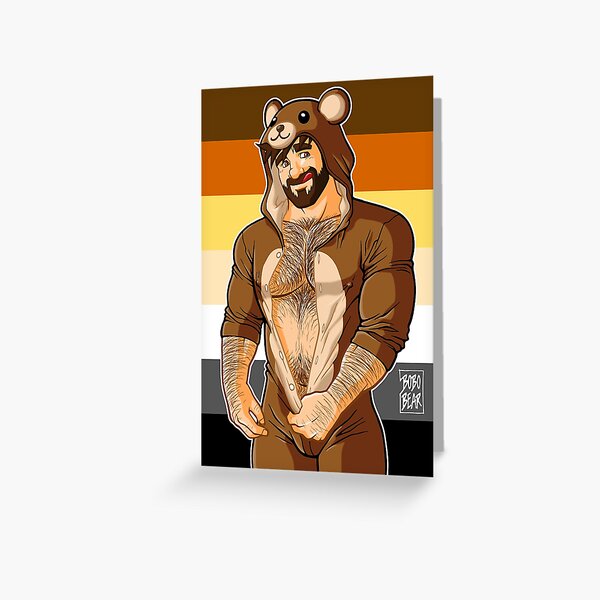 ADAM LIKES TEDDY BEARS - BEAR PRIDE Greeting Card