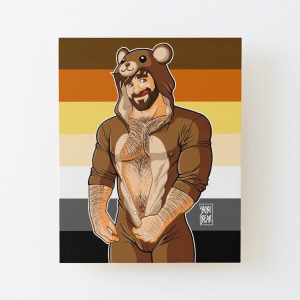 ADAM LIKES TEDDY BEARS - BEAR PRIDE Wood Mounted Print