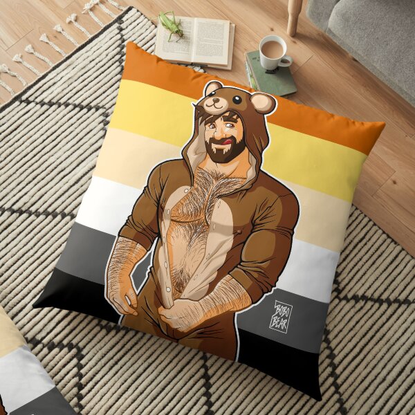 ADAM LIKES TEDDY BEARS - BEAR PRIDE Floor Pillow