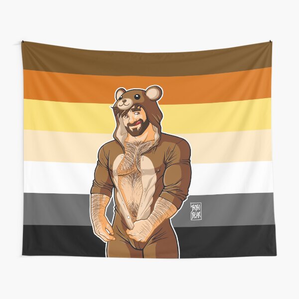 ADAM LIKES TEDDY BEARS - BEAR PRIDE Tapestry